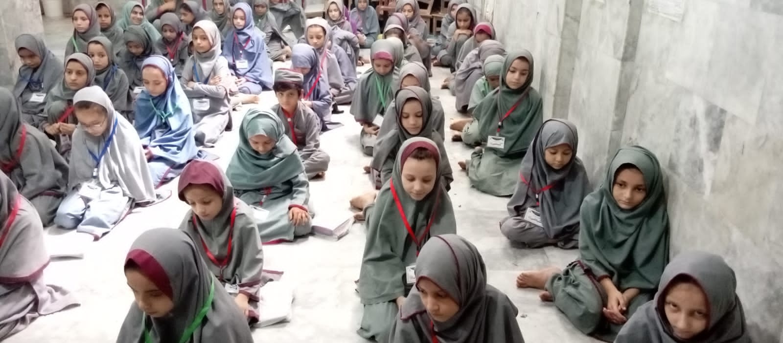 Abstract blue and black geometric pattern